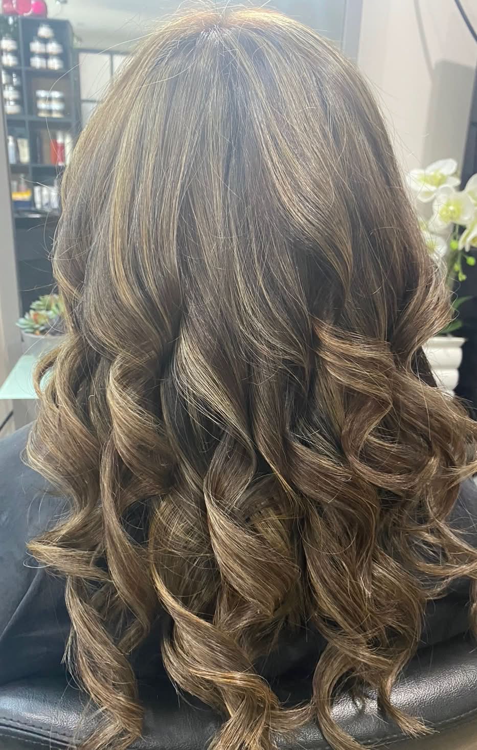 Warm honey highlights